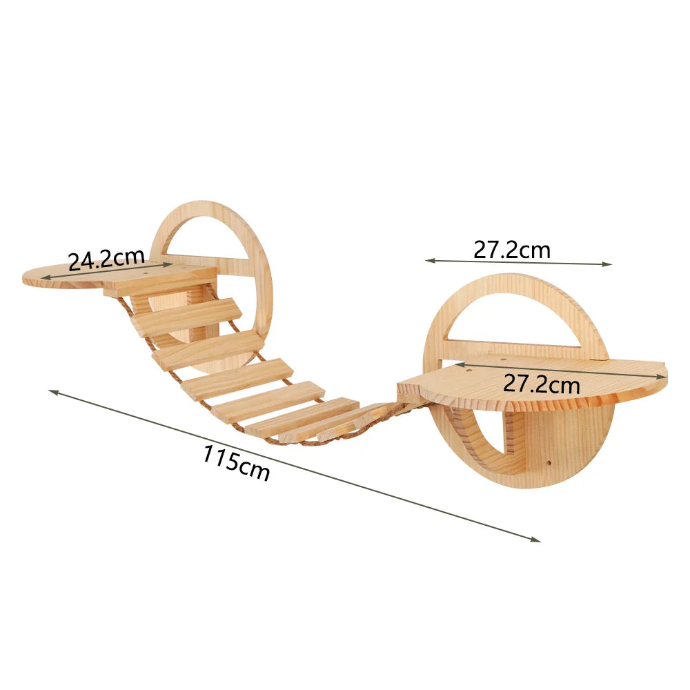 MaisonPerchée: Maison en bois murale pour chat