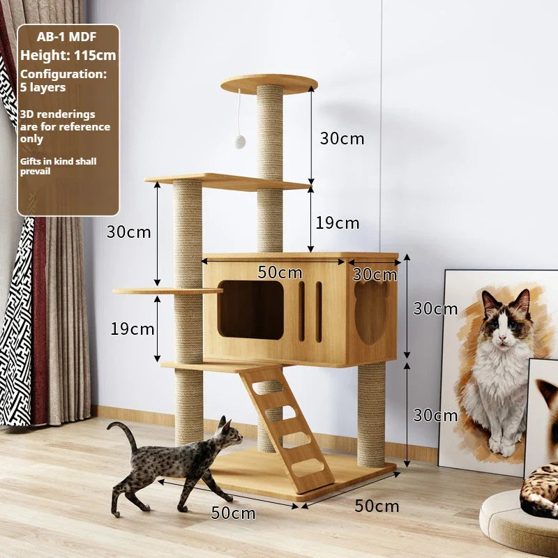 Nature'Cat Arbre à chat bois massif