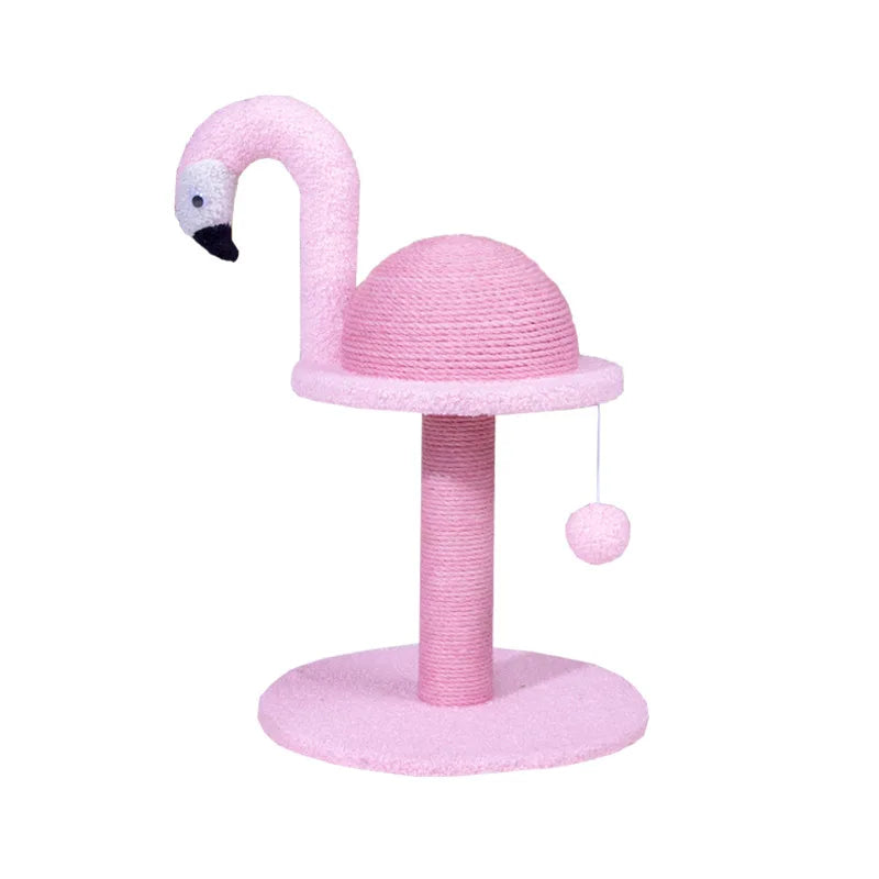 Arbre a chat Design Flamant Rose Premium