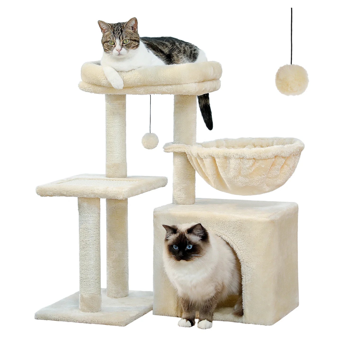 Arbre a Chat CozyNest beige / gris Confortable