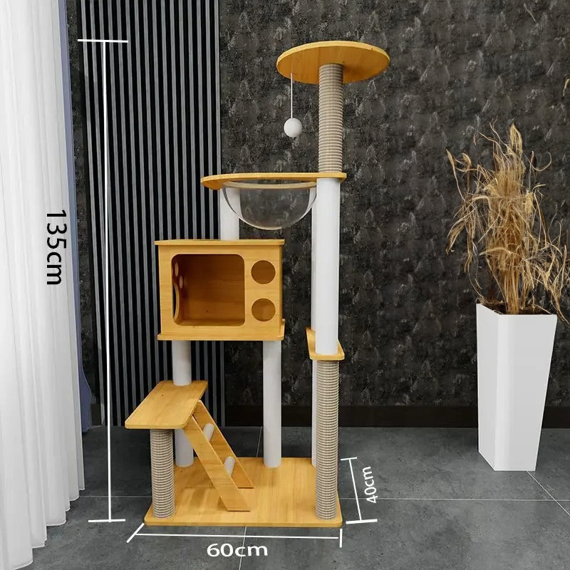 Arbre a Chat Maine Coon Bois Massif - ForestFun