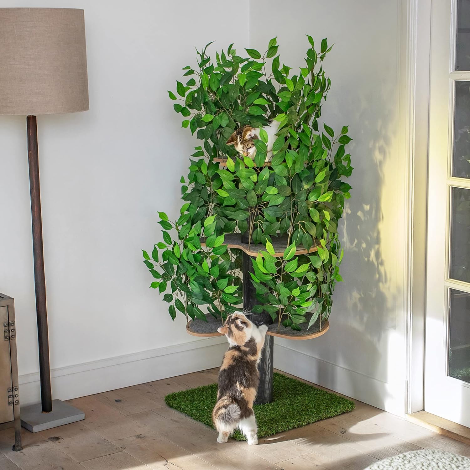 Arbre à Chat - Chat'Canopée Design Naturel Feuilles