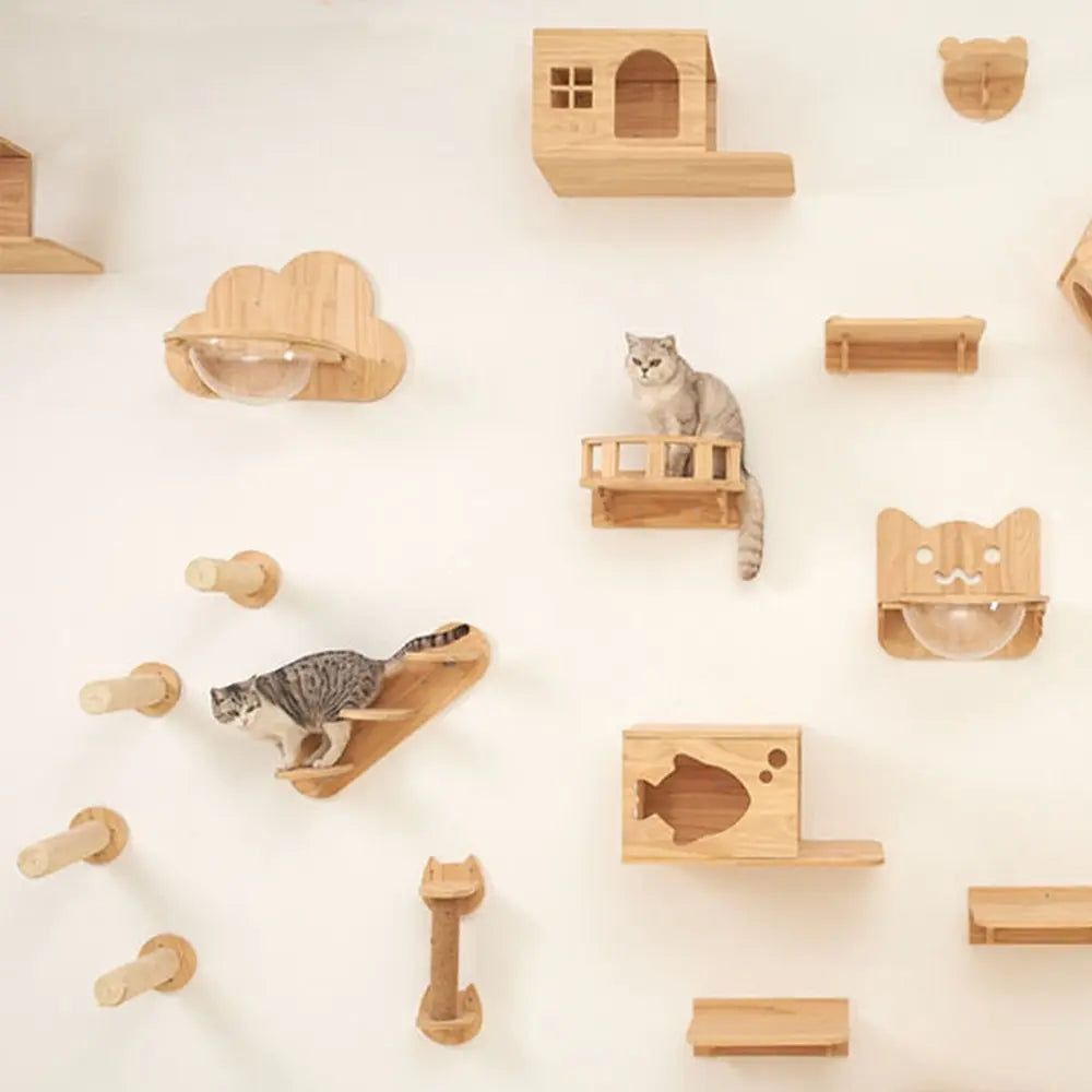 Arbre a chat mural - tube transparent - MerveillesMurales