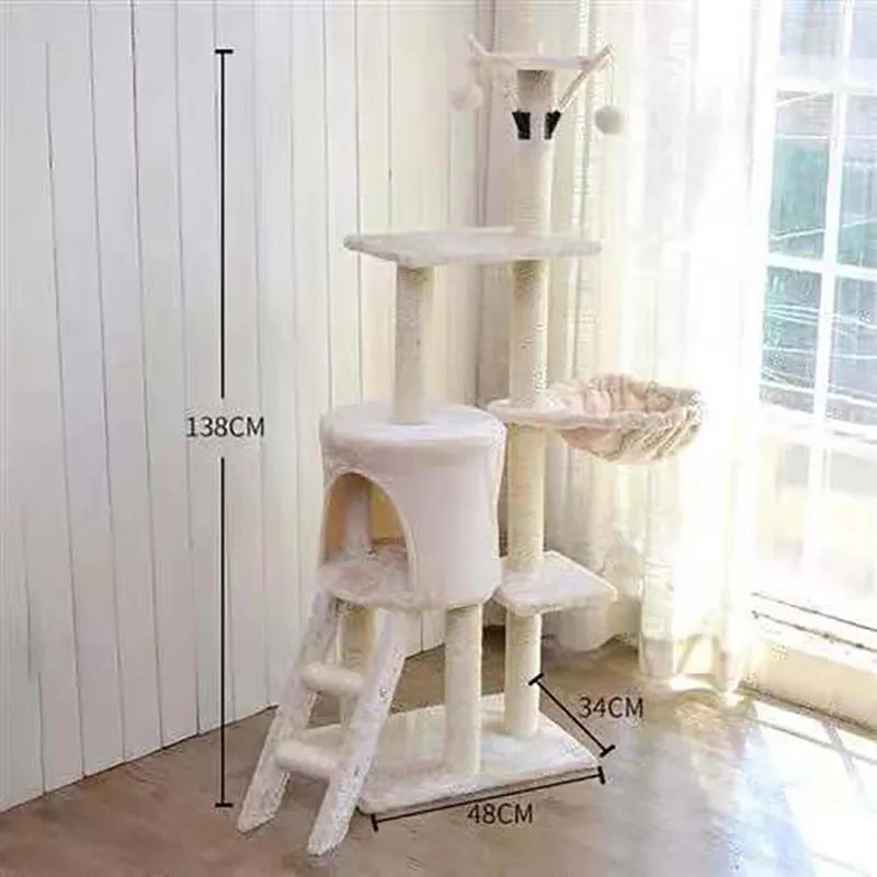 Arbre à chat beige / Gris - PurrPalace