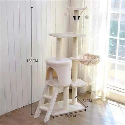 Arbre à chat beige / Gris - PurrPalace