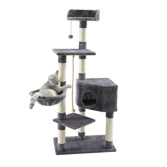 Arbre à chat Gris foncé - Nid perché - L LuxKitty