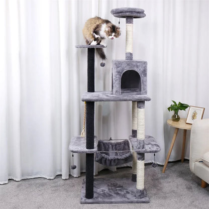 Arbre à chat Gris clair - Nid Perché - M - Luxar