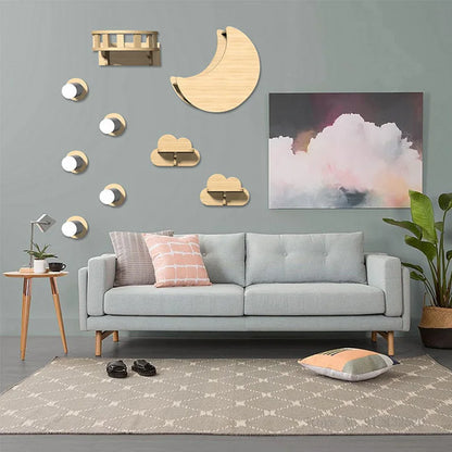 Arbre a chats Mural – Nuages et étoiles