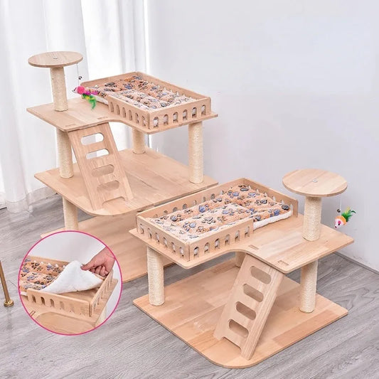 Arbre a Chat bois WoodlandPaws Pro