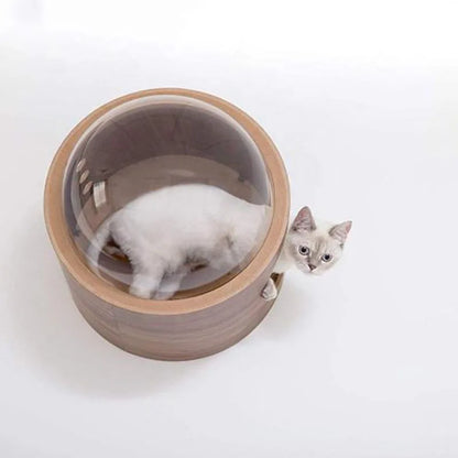Arbre à chat Capsule spatiale Pro avec dôme d'observation