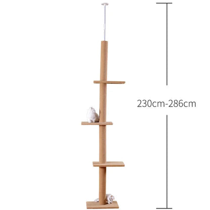 Arbre à chat Maine Coon SkyTower - ajustable sol-plafond