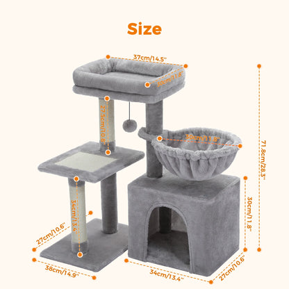 Arbre a Chat CozyNest beige / gris Confortable
