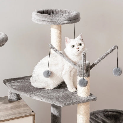 HideawayPaws Arbre à Chat Meuble à Litière