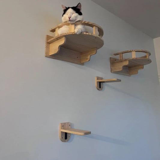 BrandKit: Kits pour arbre à chat Mural Bois – Perchoir Hamac