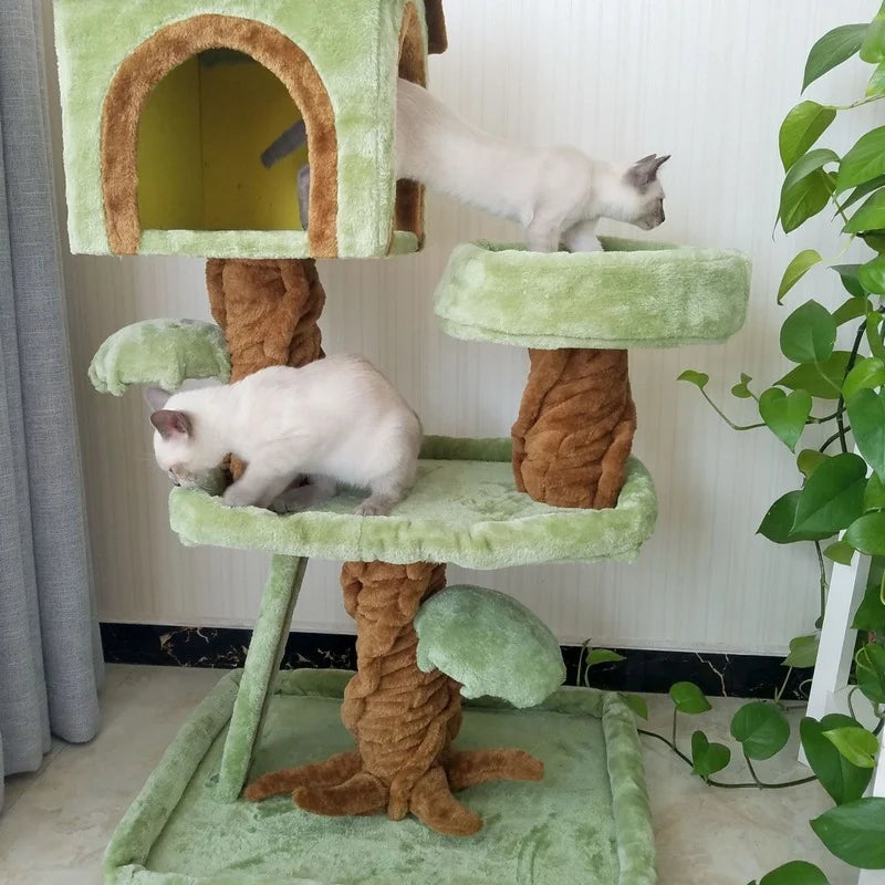 Arbre à chat multi-niveaux TreeTopDream - maison de luxe