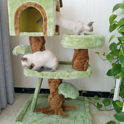 Arbre à chat multi-niveaux TreeTopDream - maison de luxe
