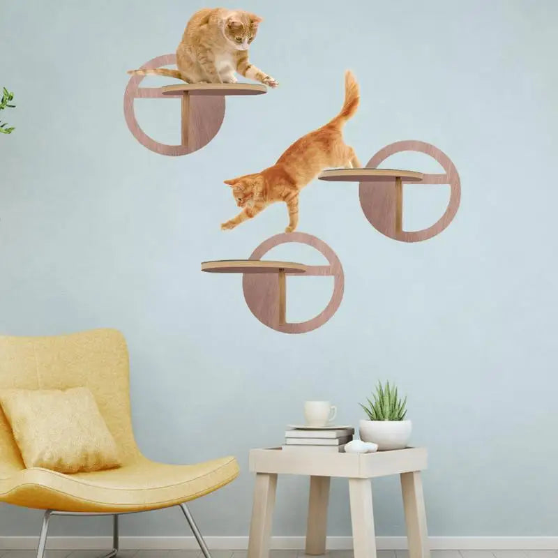 Arbre a Chat Mural - Escalopati Design Bois