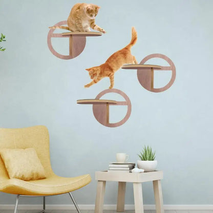 Arbre a Chat Mural - Escalopati Design Bois