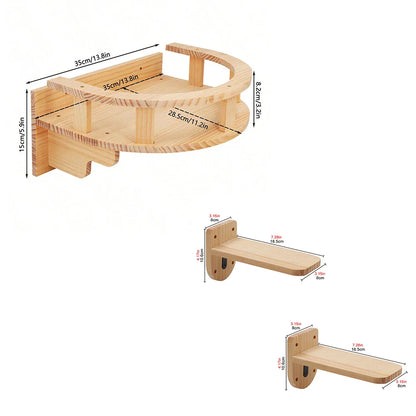 BrandKit: Kits pour arbre à chat Mural Bois – Perchoir Hamac