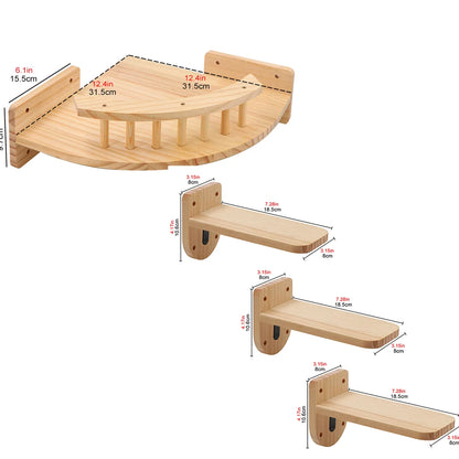 Arbre a chat Mural en Bois - TourDeContrôle