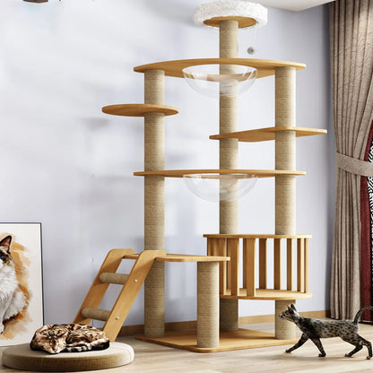 Nature'Cat Arbre à chat bois massif