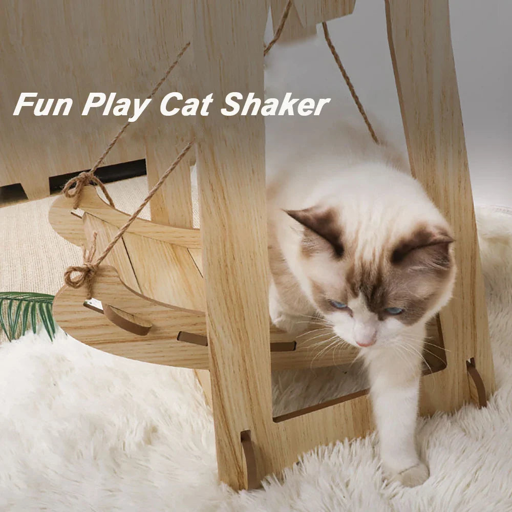 Balançoire pour Chat en Bois - SwingPaws