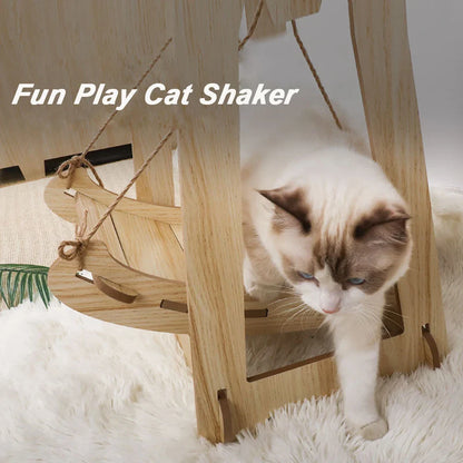 Balançoire pour Chat en Bois - SwingPaws