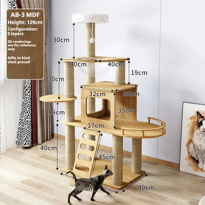 Nature'Cat Arbre à chat bois massif