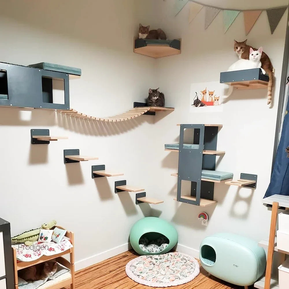 CheminFélin Arbre a chat pas cher mural bois