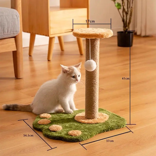 Arbre à chat PawMaster griffoir en sisal jouet suspendu