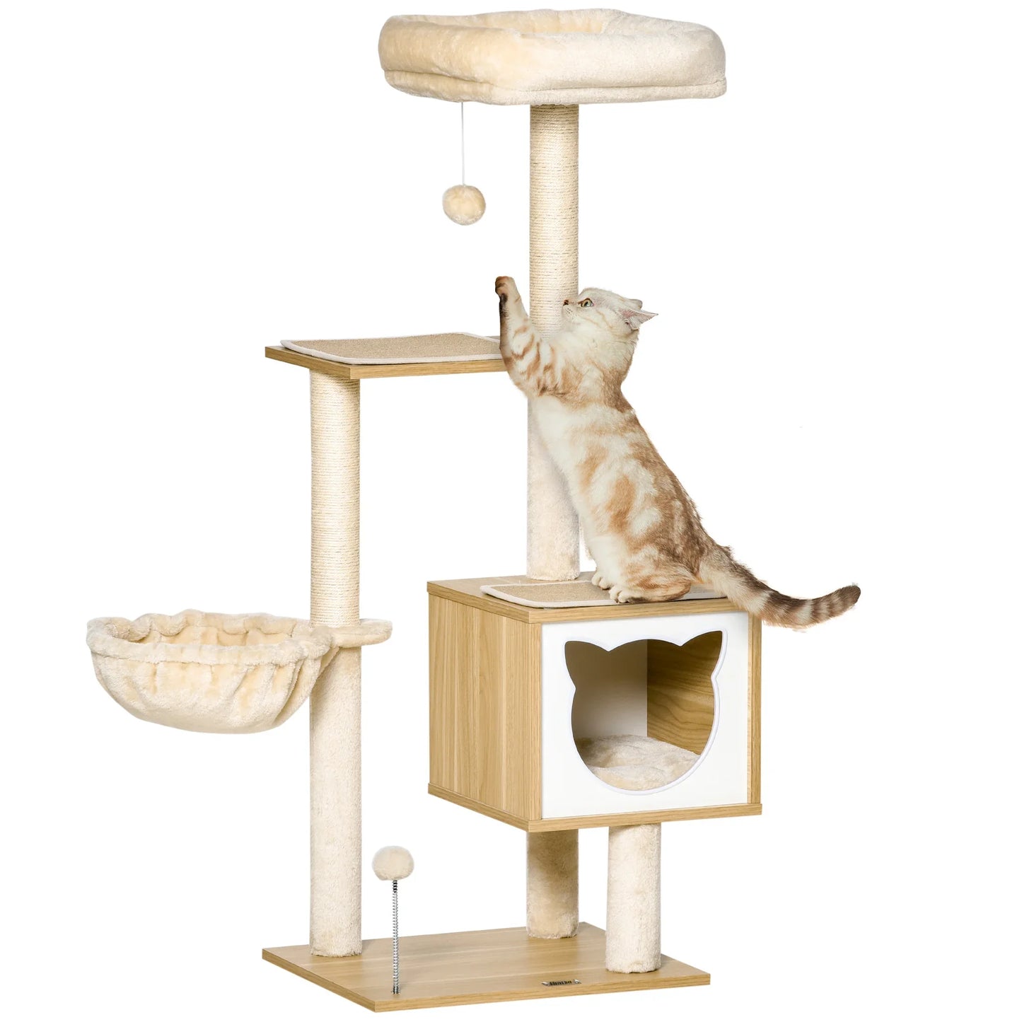 Arbre à chat bois et douceur – hamac Forêt douce