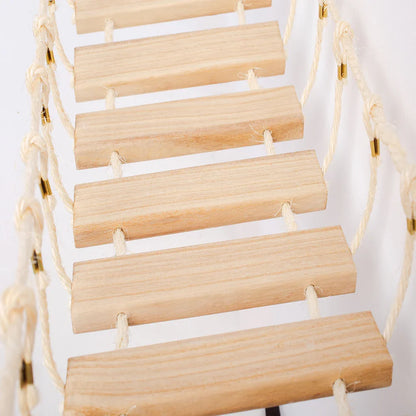 Arbre à chat mural ProFélin – Pont suspendu en bois