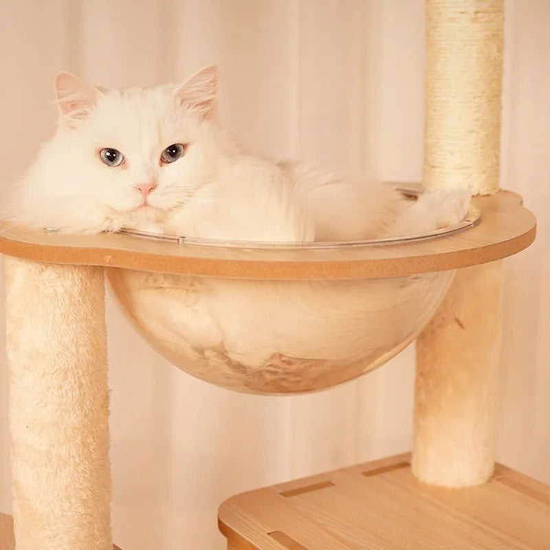 Arbre à chat design - Bois par Félissime