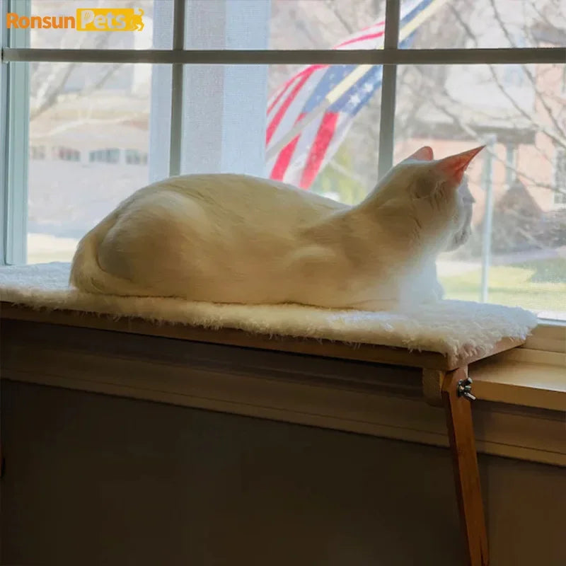 Plateforme fenêtre pour chat en bois - WoodNova