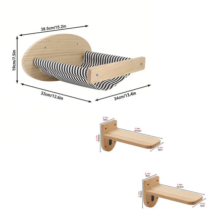BrandKit: Kits pour arbre à chat Mural Bois – Perchoir Hamac