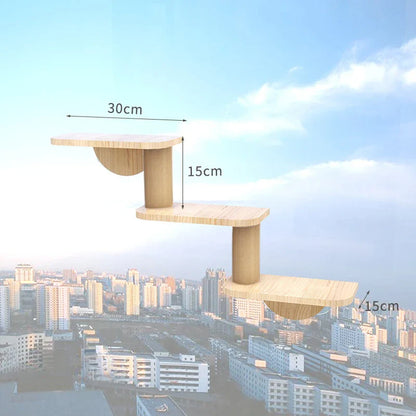 Étagères murales fenêtre pour chat avec ventouses – Skyview