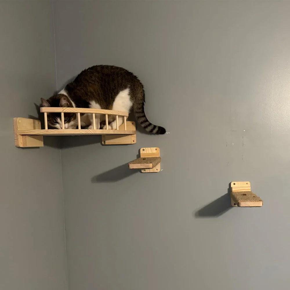 BrandKit: Kits pour arbre à chat Mural Bois – Perchoir Hamac