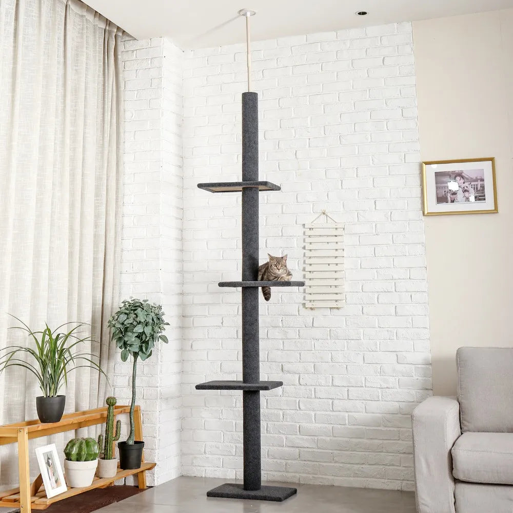 Arbre à chat Maine Coon SkyTower - ajustable sol-plafond
