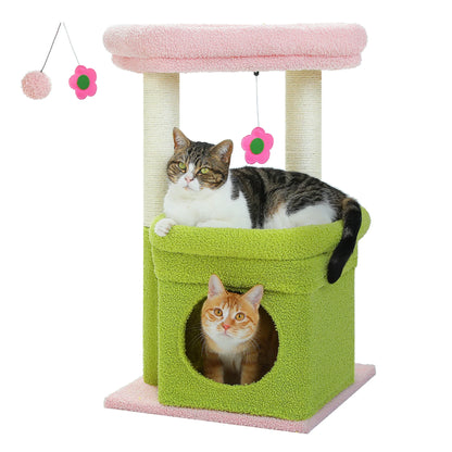 CosyNiche Arbre à chat compact avec condo et perchoir
