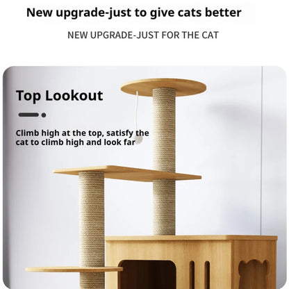 Nature'Cat Arbre à chat bois massif