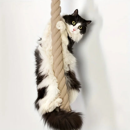 Zenicat Arbre à chat mural - Module corde d’escalade
