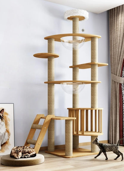 Nature'Cat Arbre à chat bois massif