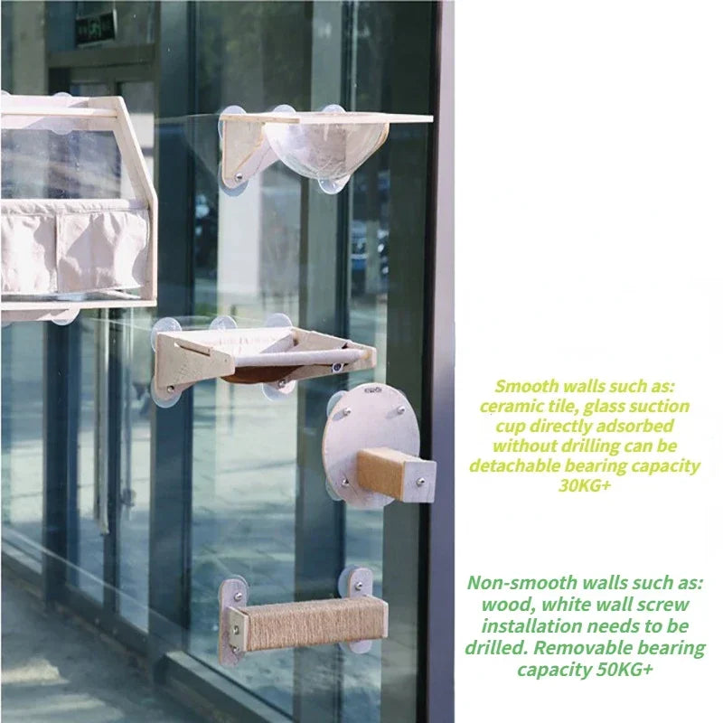 Arbre a chat Mural VueMiaou – Fenêtre