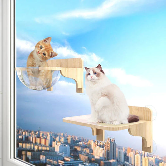 Étagères murales fenêtre pour chat avec ventouses – Skyview