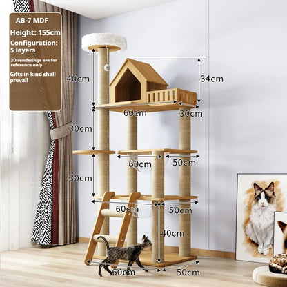 Nature'Cat Arbre à chat bois massif