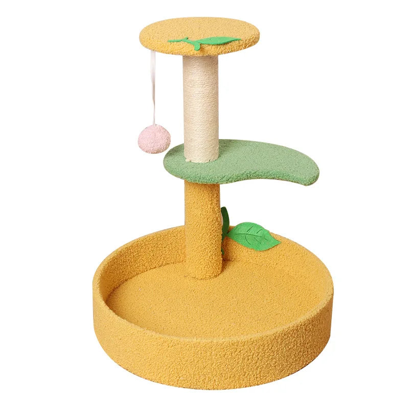 Arbre à chat Jaune - Modèle Teddy
