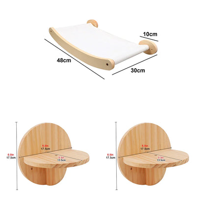 BrandKit: Kits pour arbre à chat Mural Bois – Perchoir Hamac