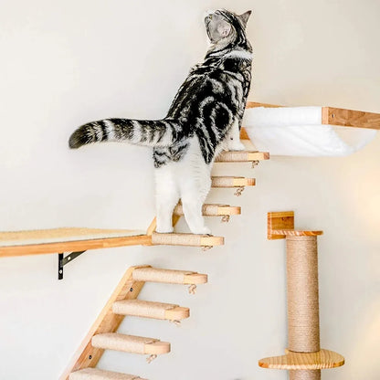 ForteresseFéline Arbre a chat mural - Bois Aventure