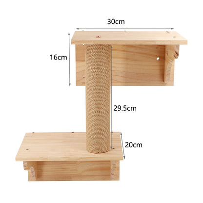 MaisonPerchée: Maison en bois murale pour chat