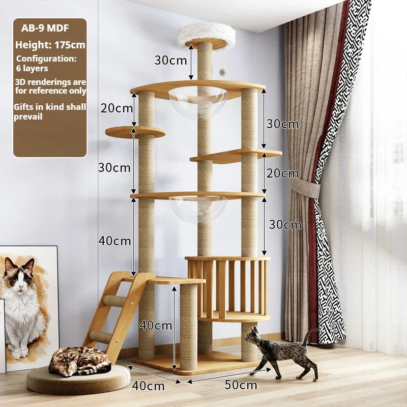 Nature'Cat Arbre à chat bois massif